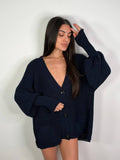 Cardigan Patti Blu, taglia unica