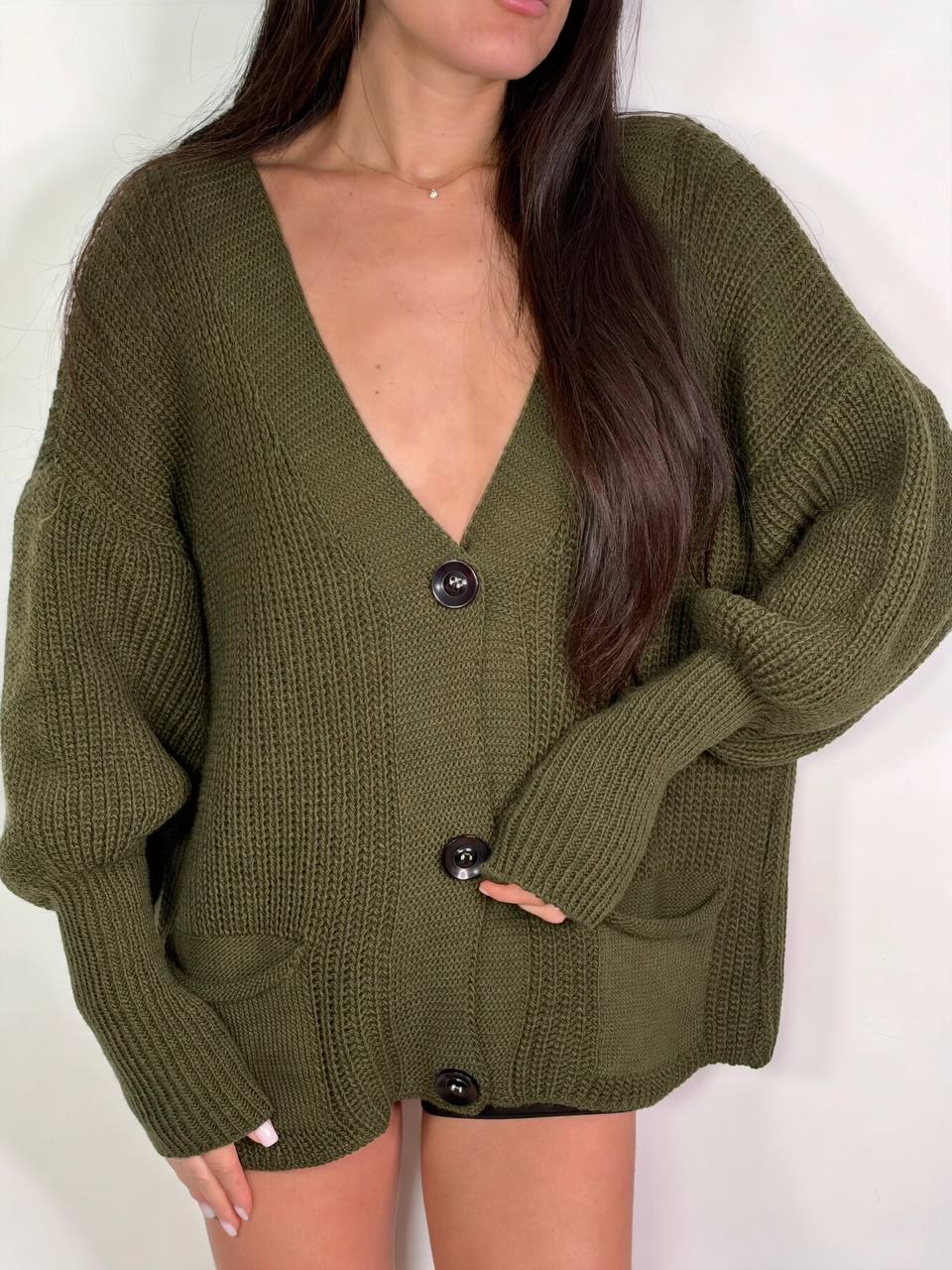 Cardigan Patti Militare, taglia unica