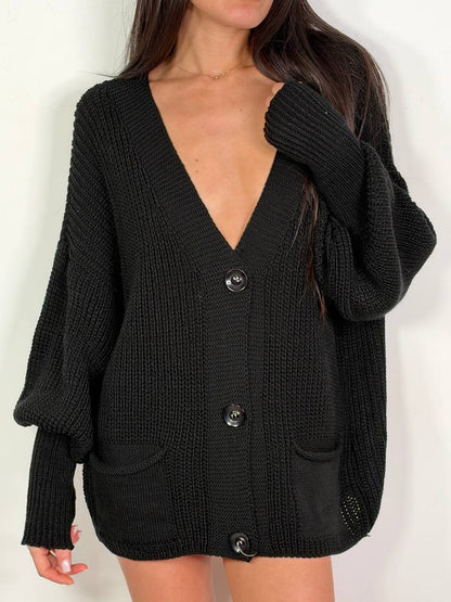 Cardigan Patti Nero, taglia unica
