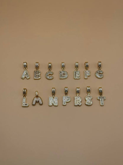 Charm Lettera Per Collana Catena - Abbigliamento Jessica