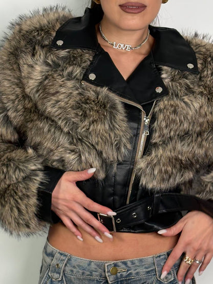 Chiodo Eco - Fur Royale Apricot - Abbigliamento Jessica