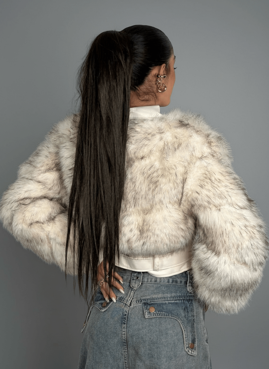 Chiodo Eco - Fur Royale Bianco - Abbigliamento Jessica