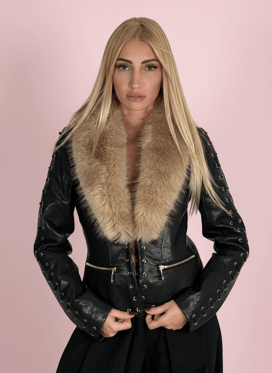 Chiodo Seduction Con Eco - Pelliccia - Abbigliamento Jessica