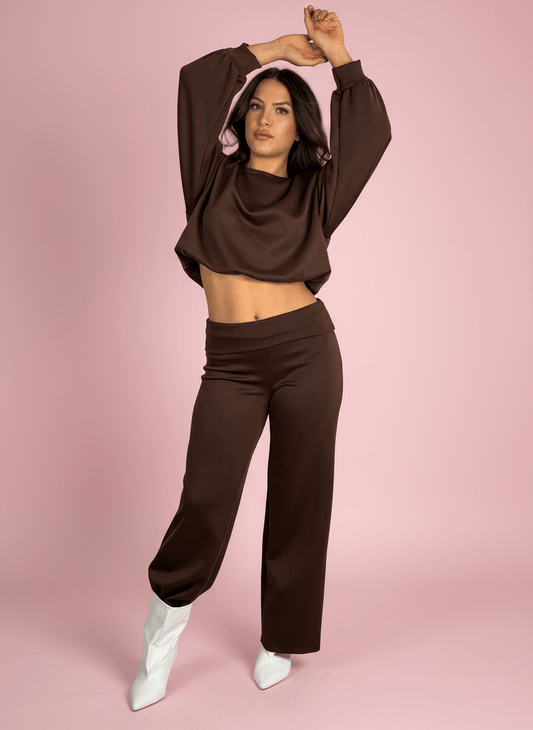City Mood Felpa Marrone - Abbigliamento Jessica