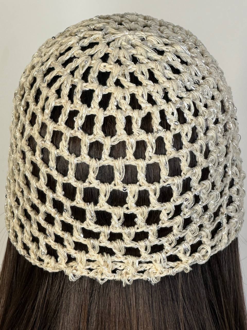 Cuffia Crochet Paillettes - Abbigliamento Jessica