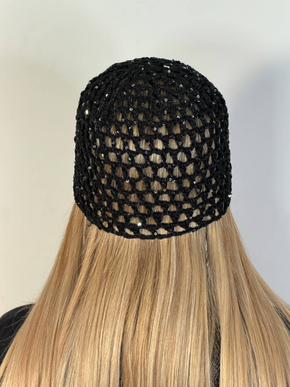 Cuffia Crochet Paillettes - Abbigliamento Jessica
