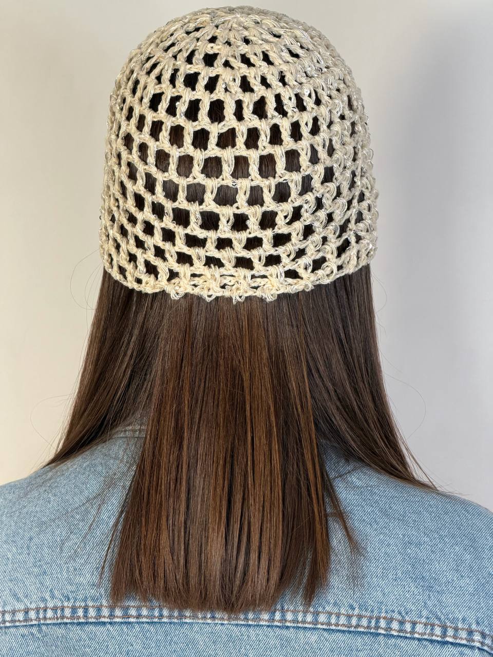 Cuffia Crochet Paillettes - Abbigliamento Jessica