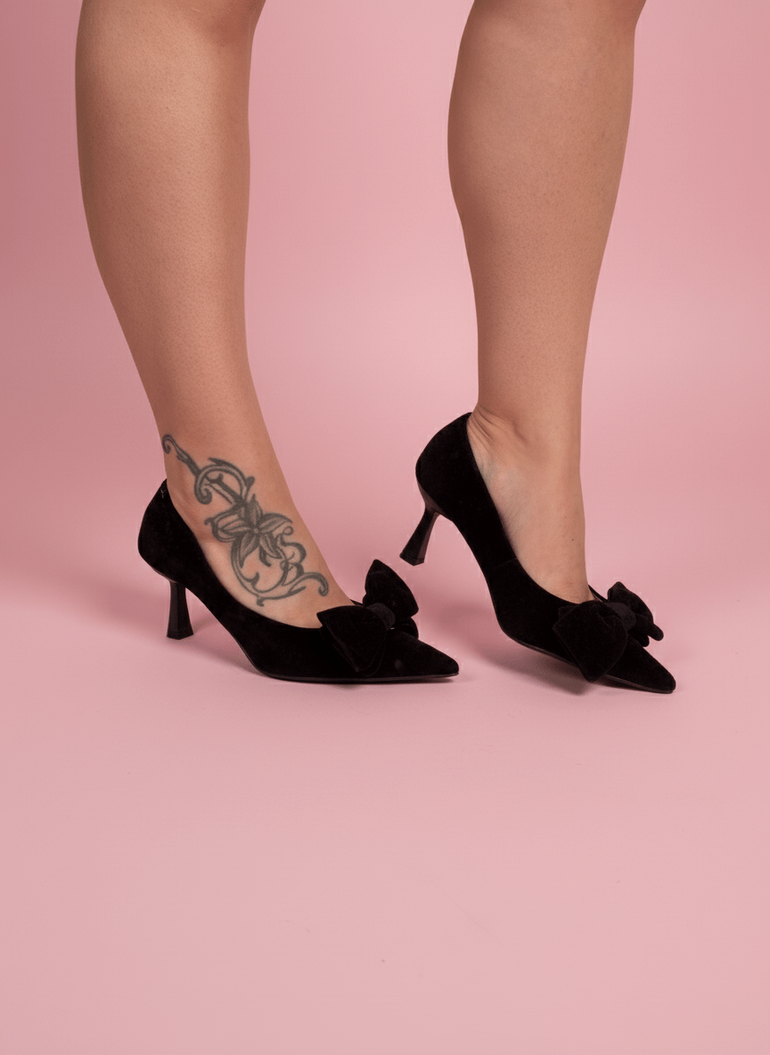 Décolleté Fiocco Nero - Abbigliamento Jessica