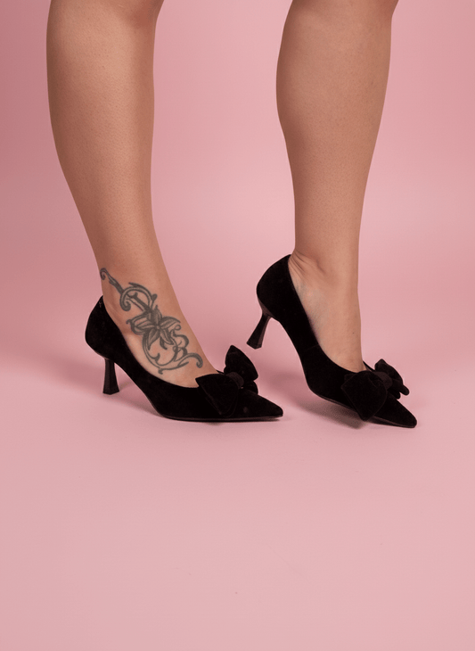 Décolleté Fiocco Nero - Abbigliamento Jessica