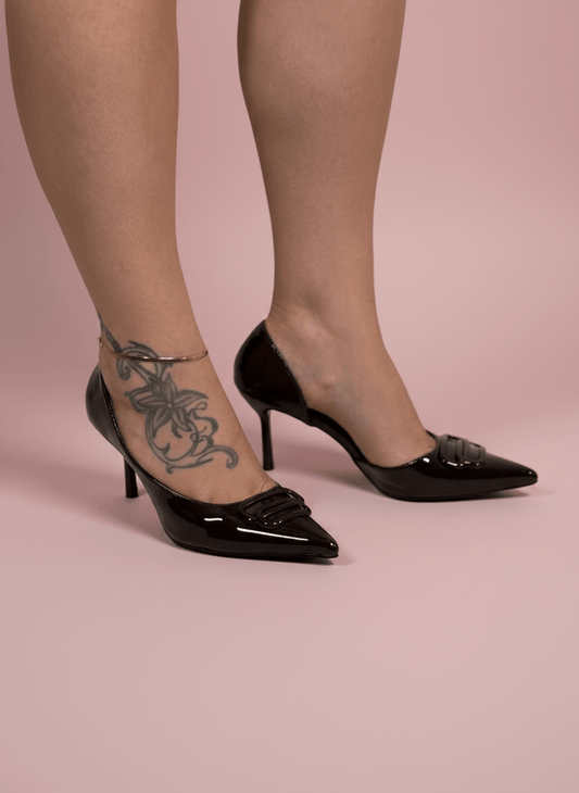 Décolleté Glossy Chic Marrone - Abbigliamento Jessica