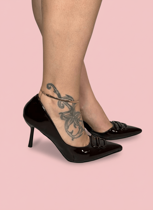 Décolleté Glossy Chic Marrone - Abbigliamento Jessica