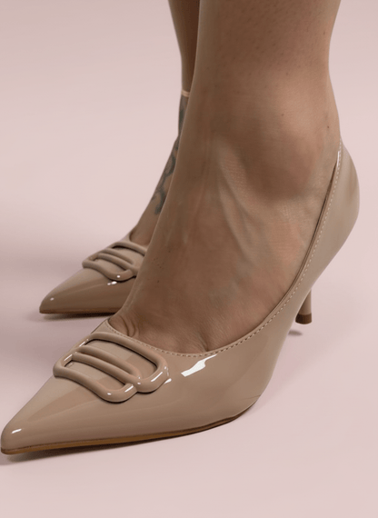 Décolleté Glossy Chic Nude - Abbigliamento Jessica