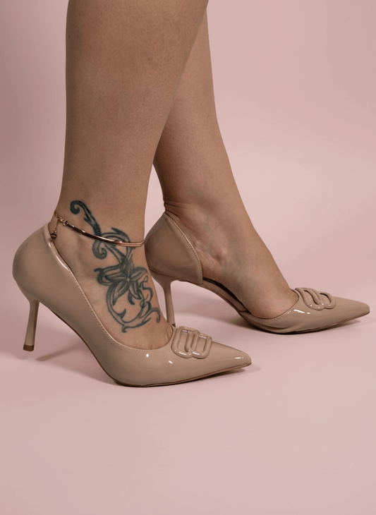 Décolleté Glossy Chic Nude - Abbigliamento Jessica