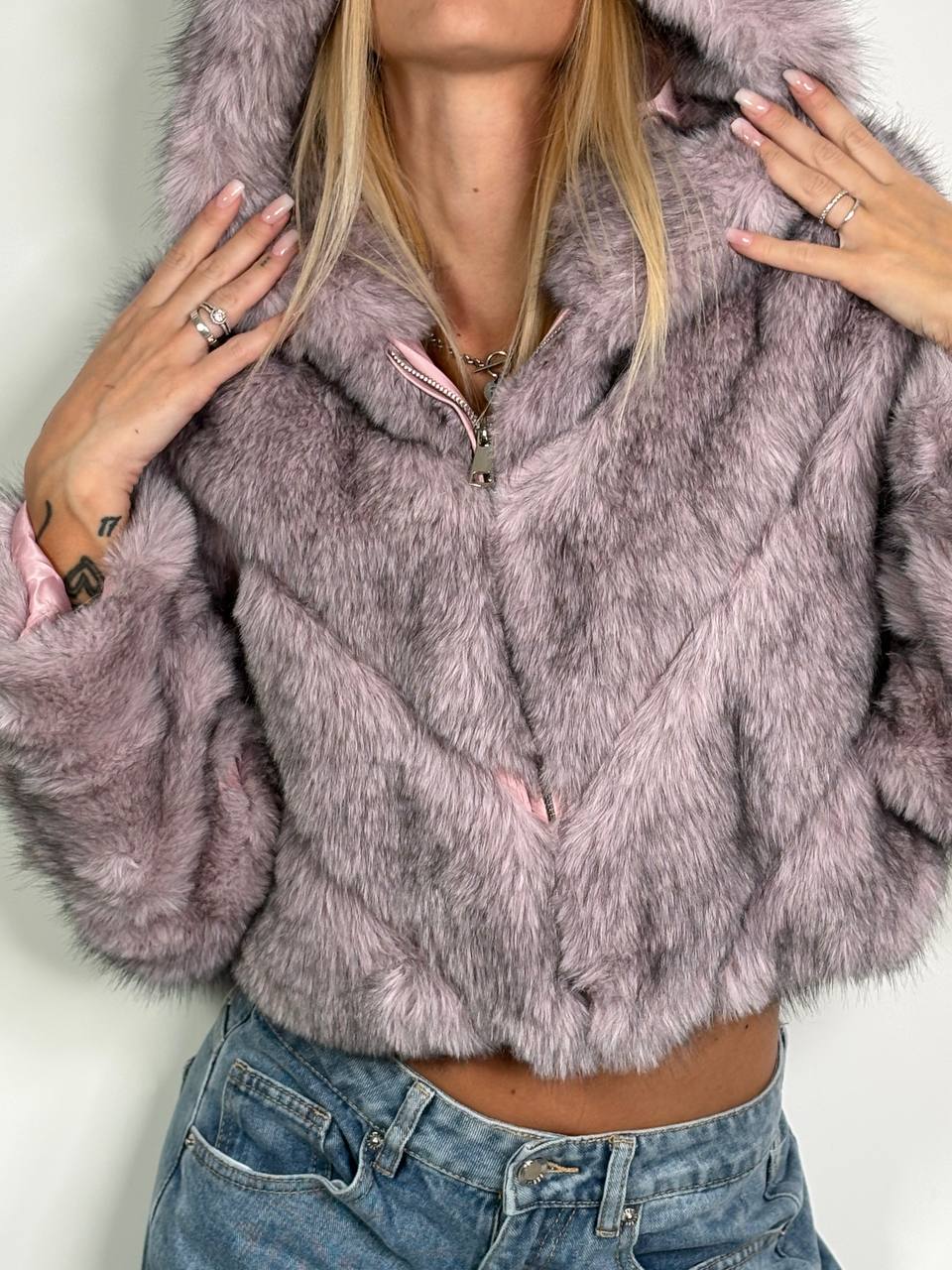 Eco - Fur Divine Rosa - Abbigliamento Jessica