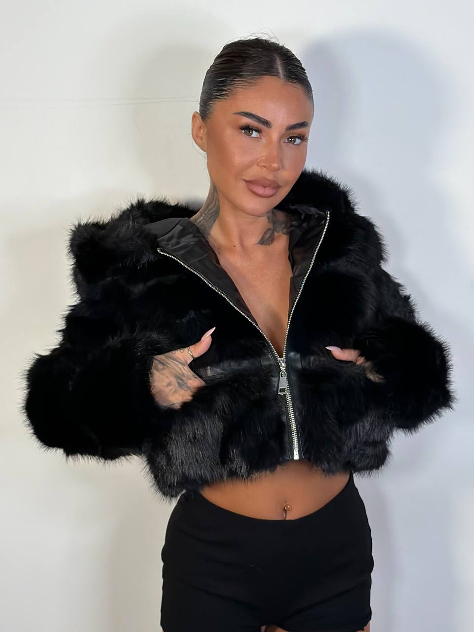 Eco Fur Soft Glam Crop - Abbigliamento Jessica