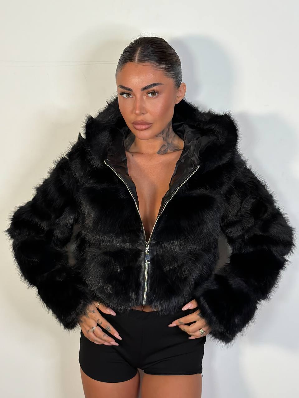 Eco Fur Soft Glam Crop - Abbigliamento Jessica
