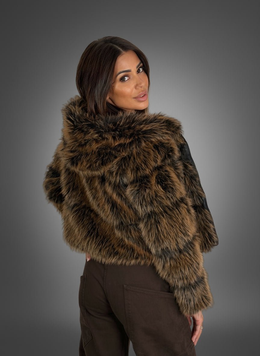 Eco - Pelliccia Fox Marrone - Abbigliamento Jessica