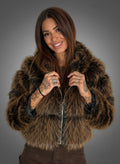 Eco - Pelliccia Fox Marrone - Abbigliamento Jessica