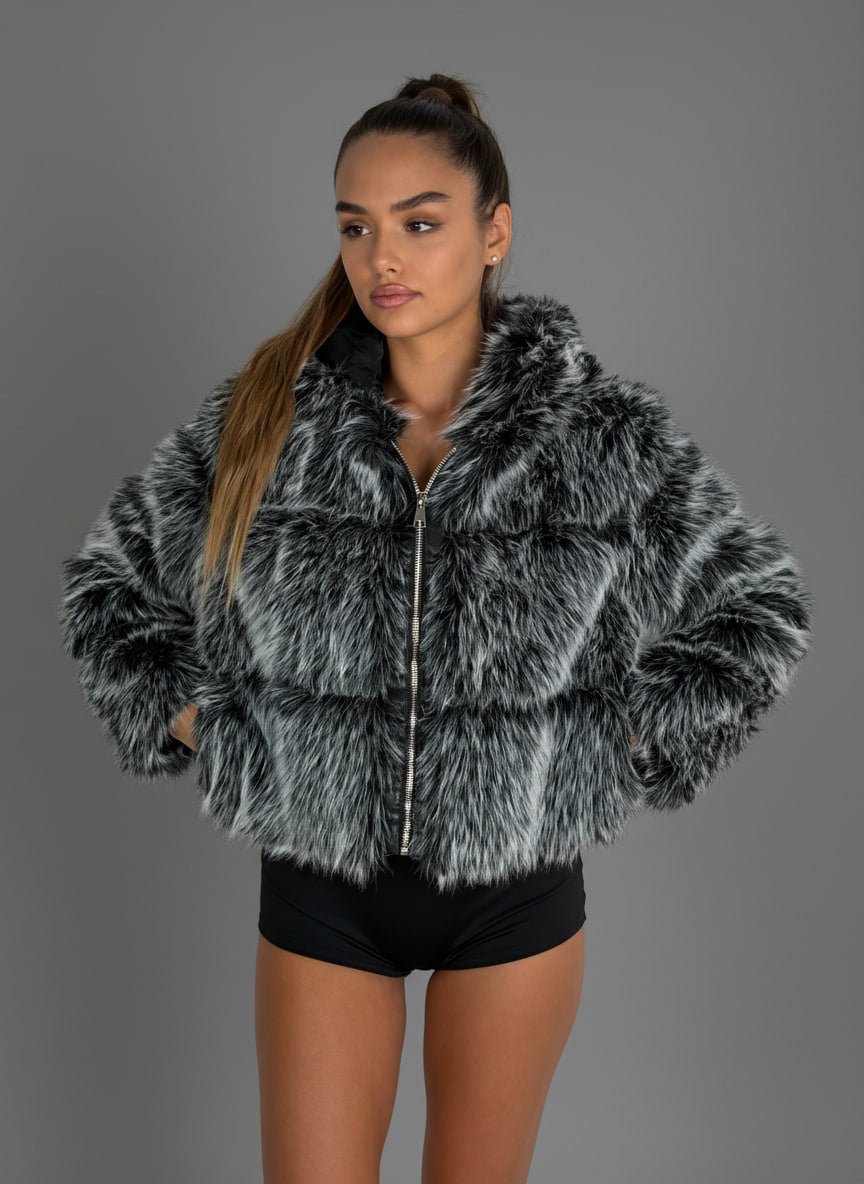 Eco - Pelliccia Fox Nera - Abbigliamento Jessica