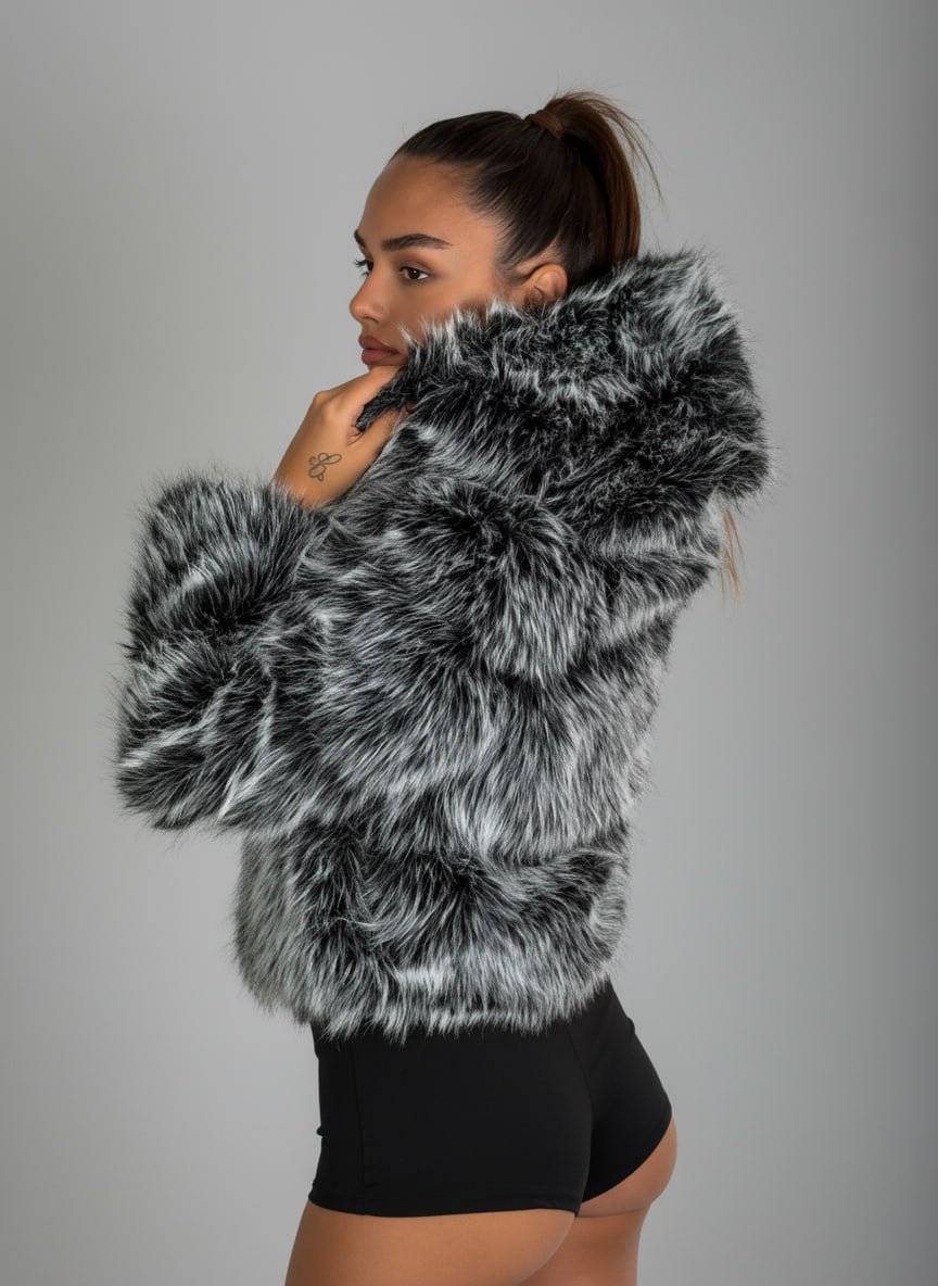 Eco - Pelliccia Fox Nera - Abbigliamento Jessica