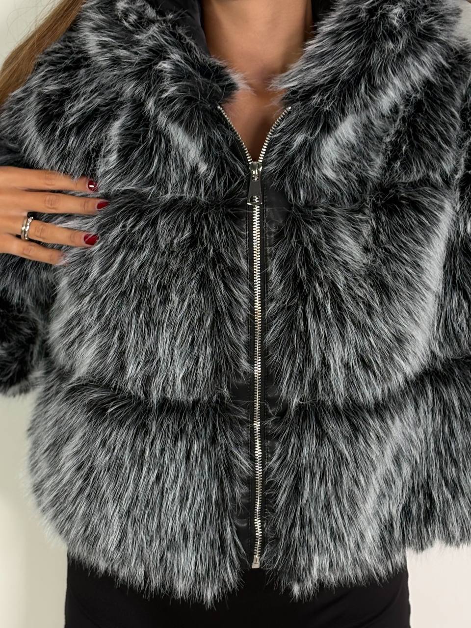 Eco - Pelliccia Fox Nera - Abbigliamento Jessica