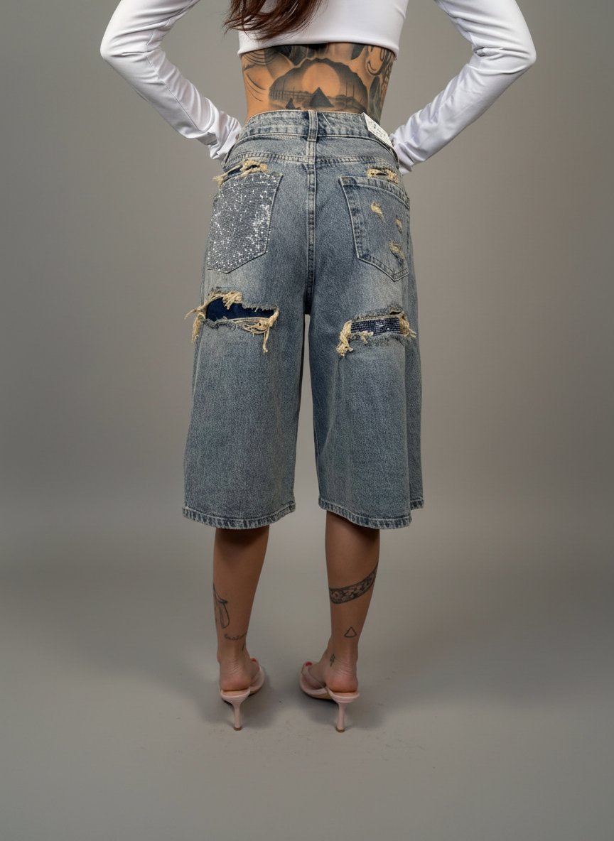 Bermuda Tasca Strass