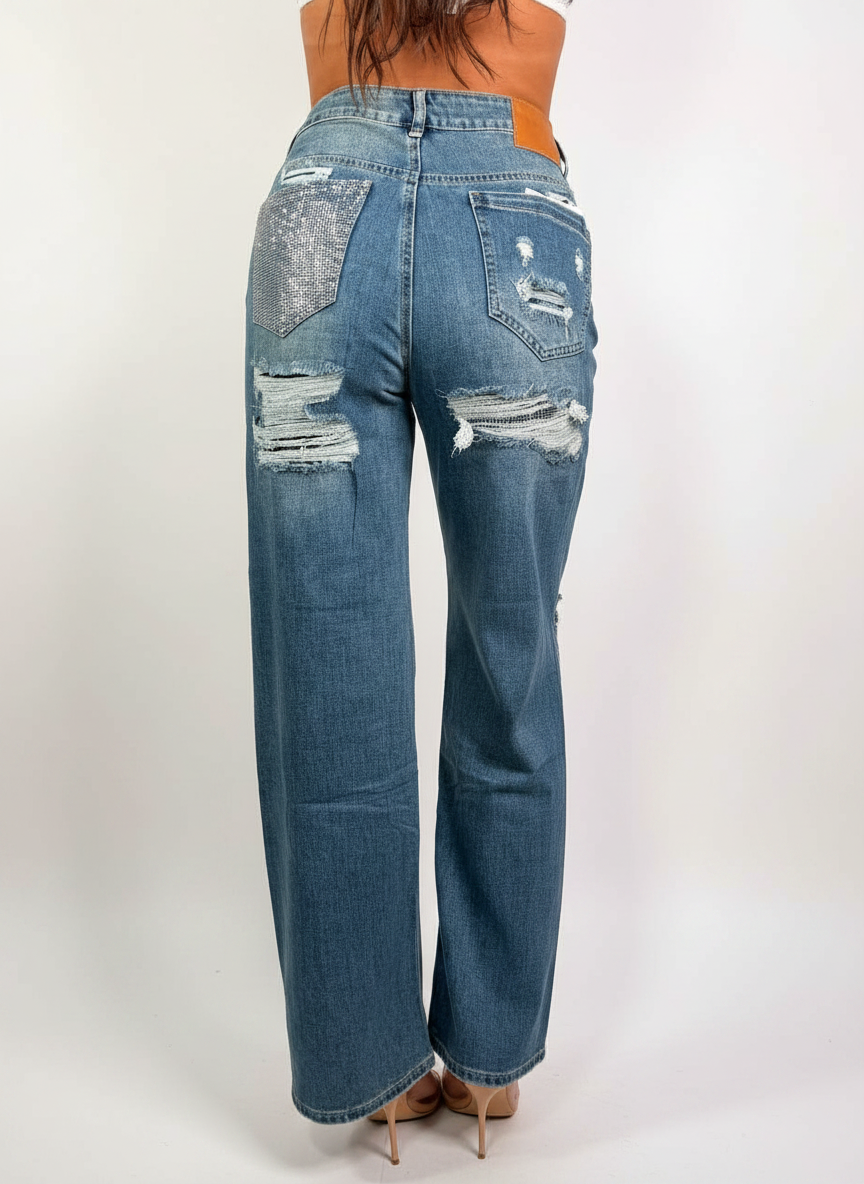 Jeans Tasca Strass