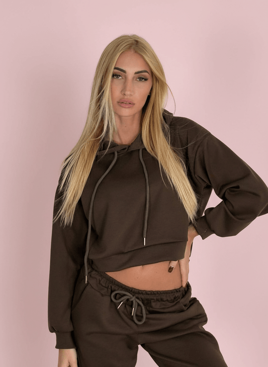 Felpa Wild Fatal Marrone - Abbigliamento Jessica