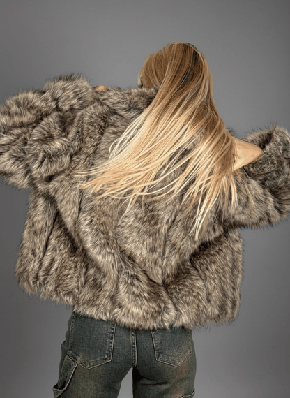 Giacca Eco - Fur Prestige Apricot - Abbigliamento Jessica