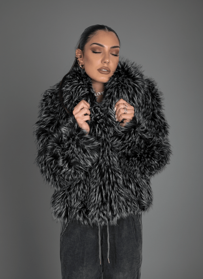 Giacca Eco - Fur Prestige Nero - Abbigliamento Jessica