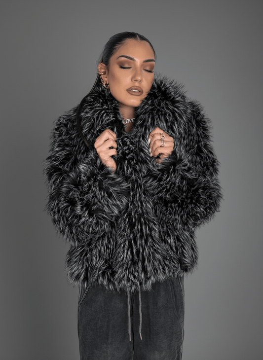 Giacca Eco - Fur Prestige Nero - Abbigliamento Jessica