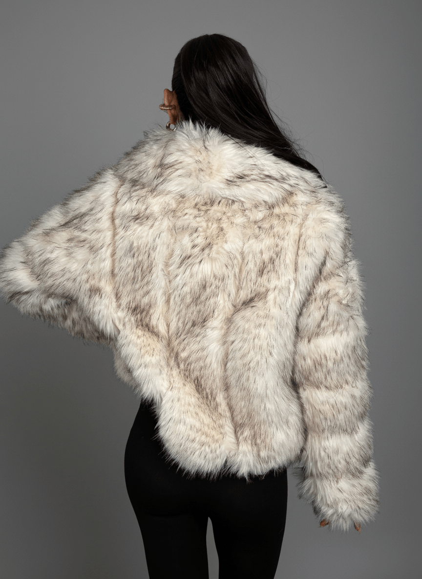 Giacca Eco - Fur Prestige Panna - Abbigliamento Jessica