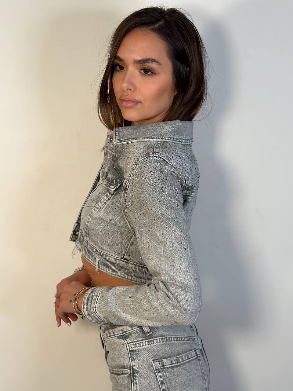 Giubbino Jeans Strappi - Abbigliamento Jessica