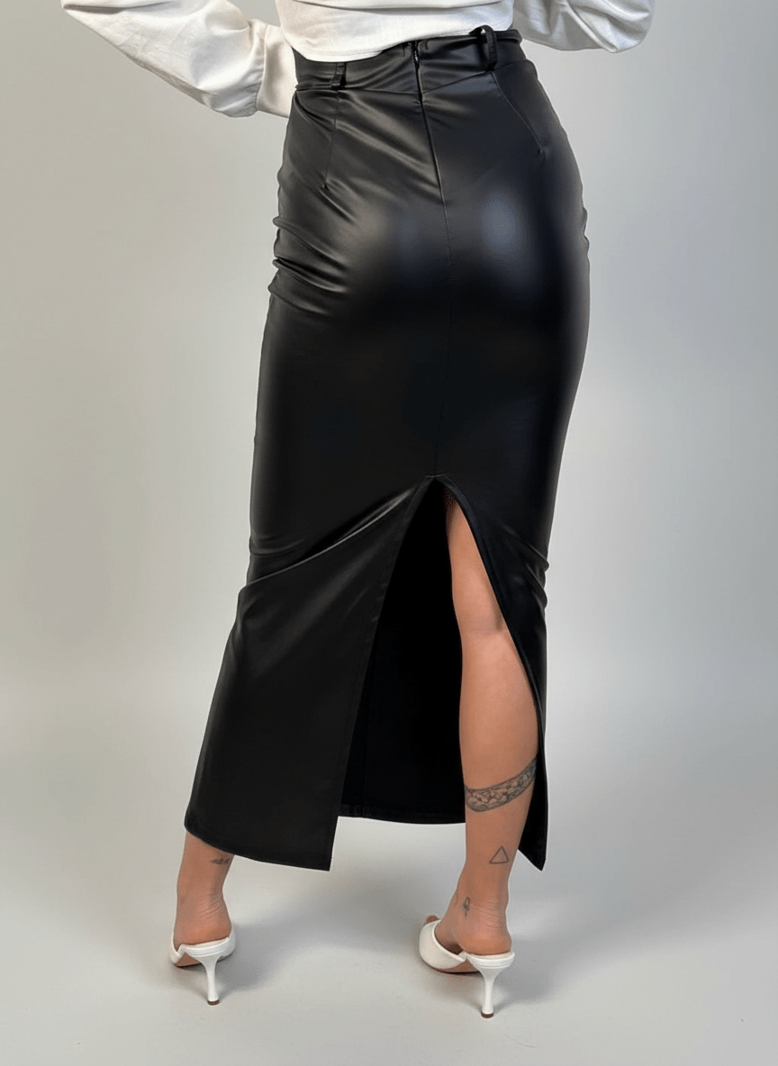 Gonna longuette Eco Pelle - Abbigliamento Jessica