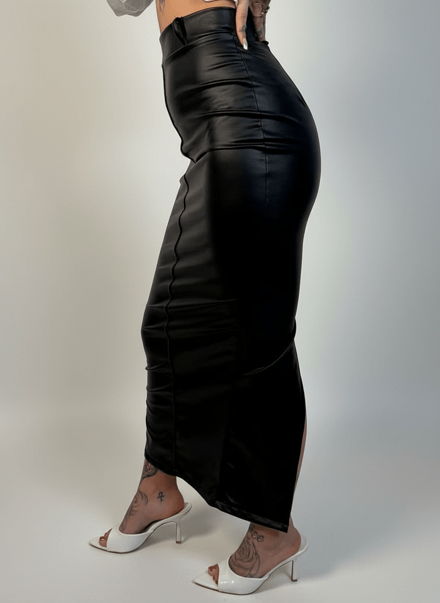 Gonna longuette Eco Pelle - Abbigliamento Jessica