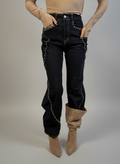 Jeans Balloon Con Borchie - Abbigliamento Jessica