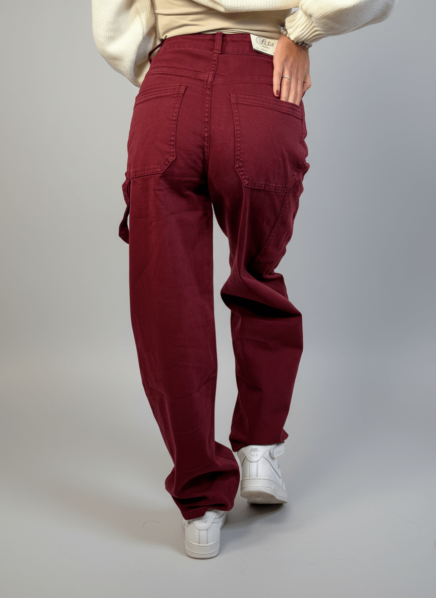 Jeans Bordeaux - Abbigliamento Jessica