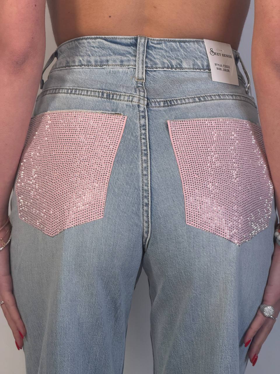 Jeans Light Pink - Abbigliamento Jessica