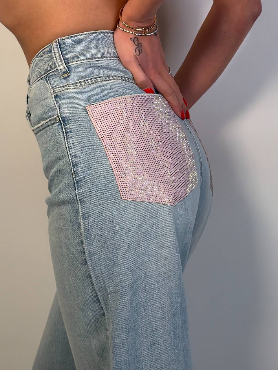 Jeans Light Pink - Abbigliamento Jessica