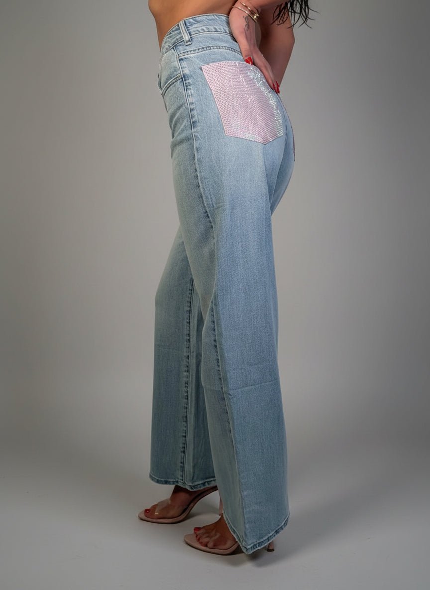 Jeans Light Pink - Abbigliamento Jessica