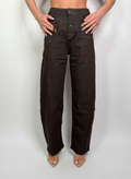 Jeans Overlap indossato, vista frontale