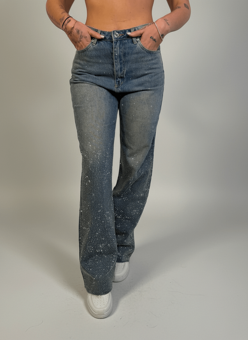 Jeans Strass Eos - Abbigliamento Jessica