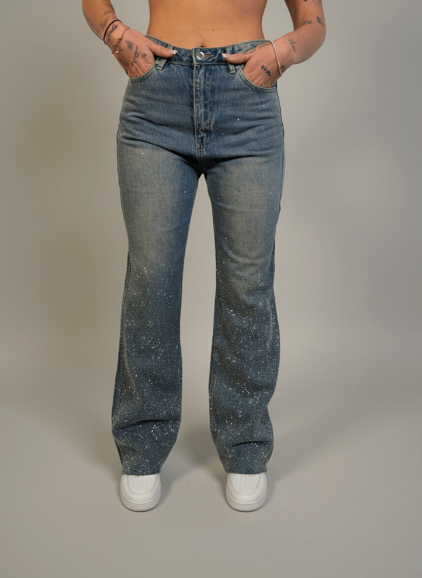 Jeans Strass Eos - Abbigliamento Jessica
