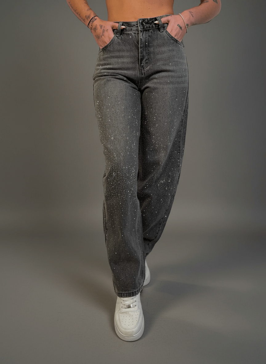 Jeans Strass Luce - Abbigliamento Jessica