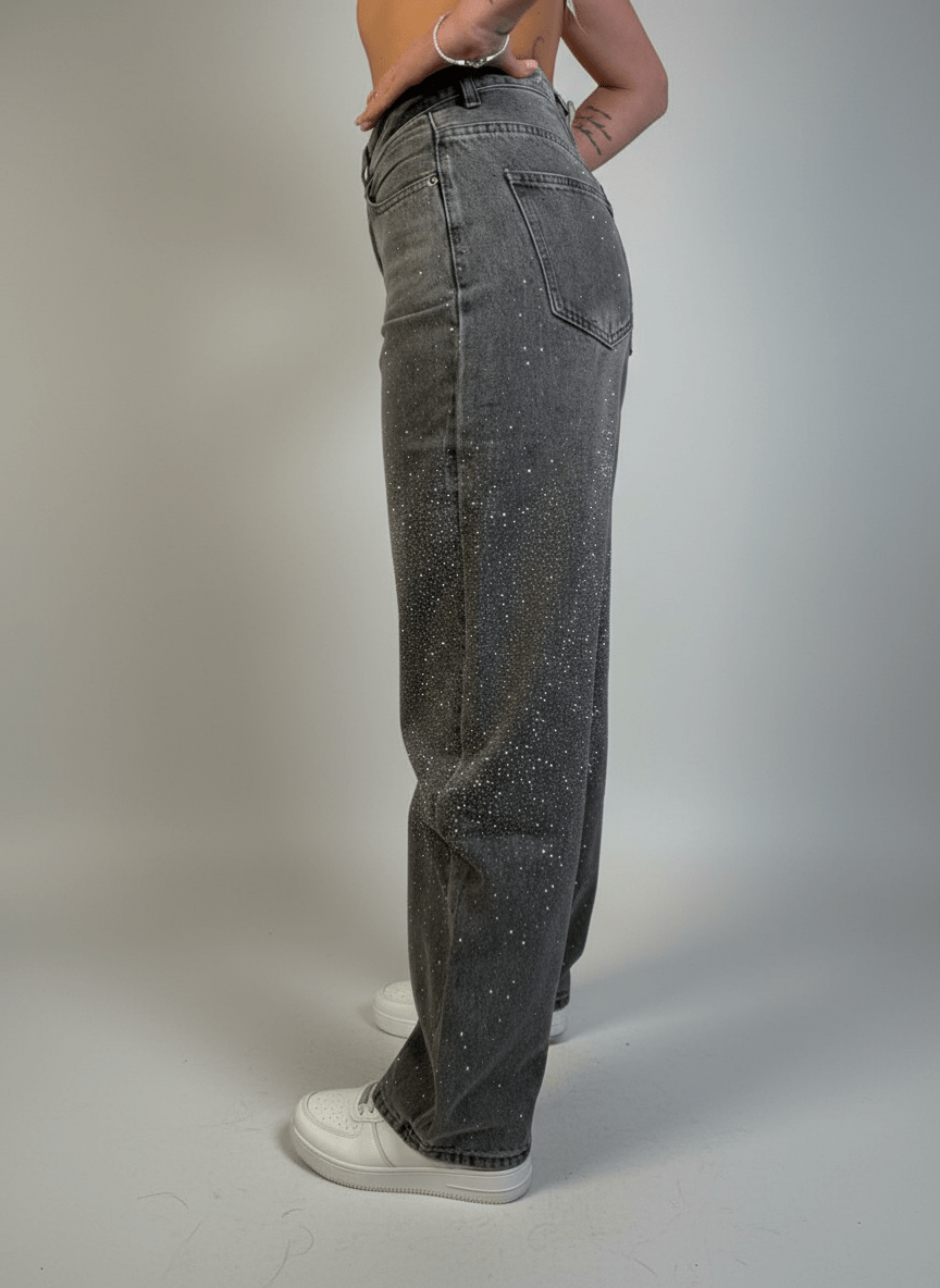 Jeans Strass Luce - Abbigliamento Jessica