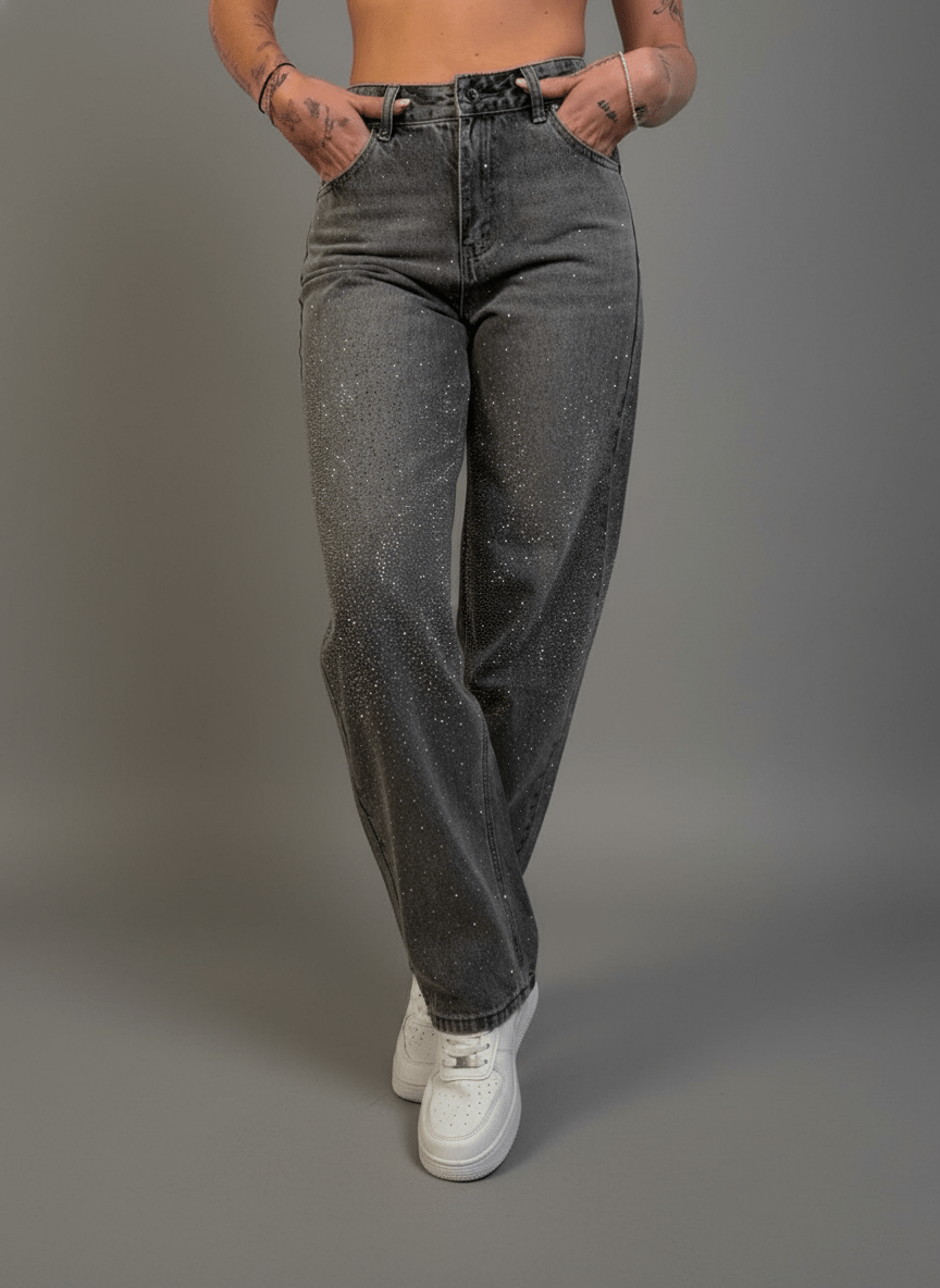 Jeans Strass Luce - Abbigliamento Jessica