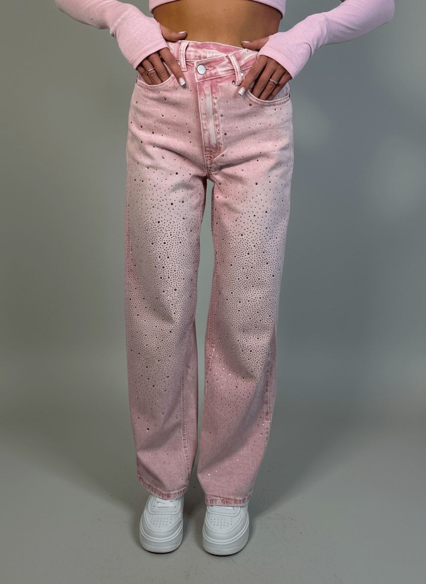Jeans Strass Pinky - Abbigliamento Jessica