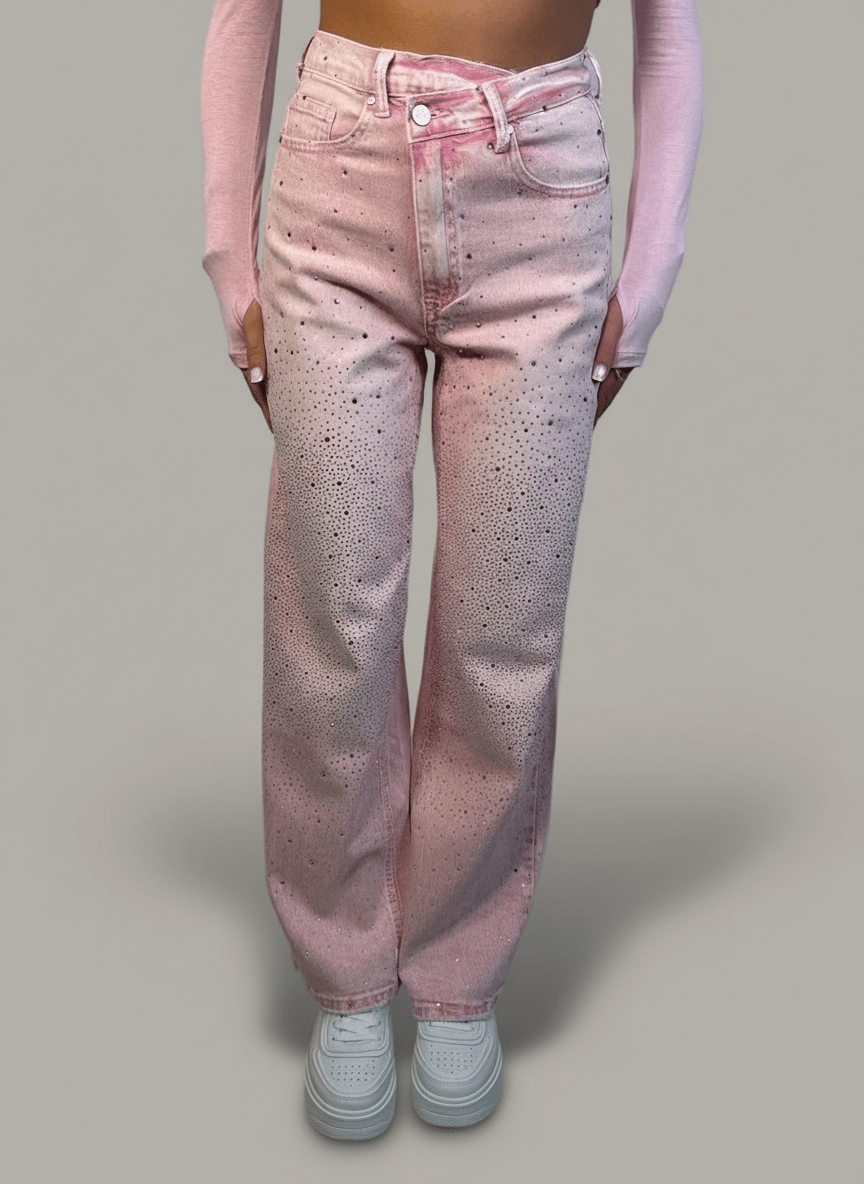 Jeans Strass Pinky - Abbigliamento Jessica