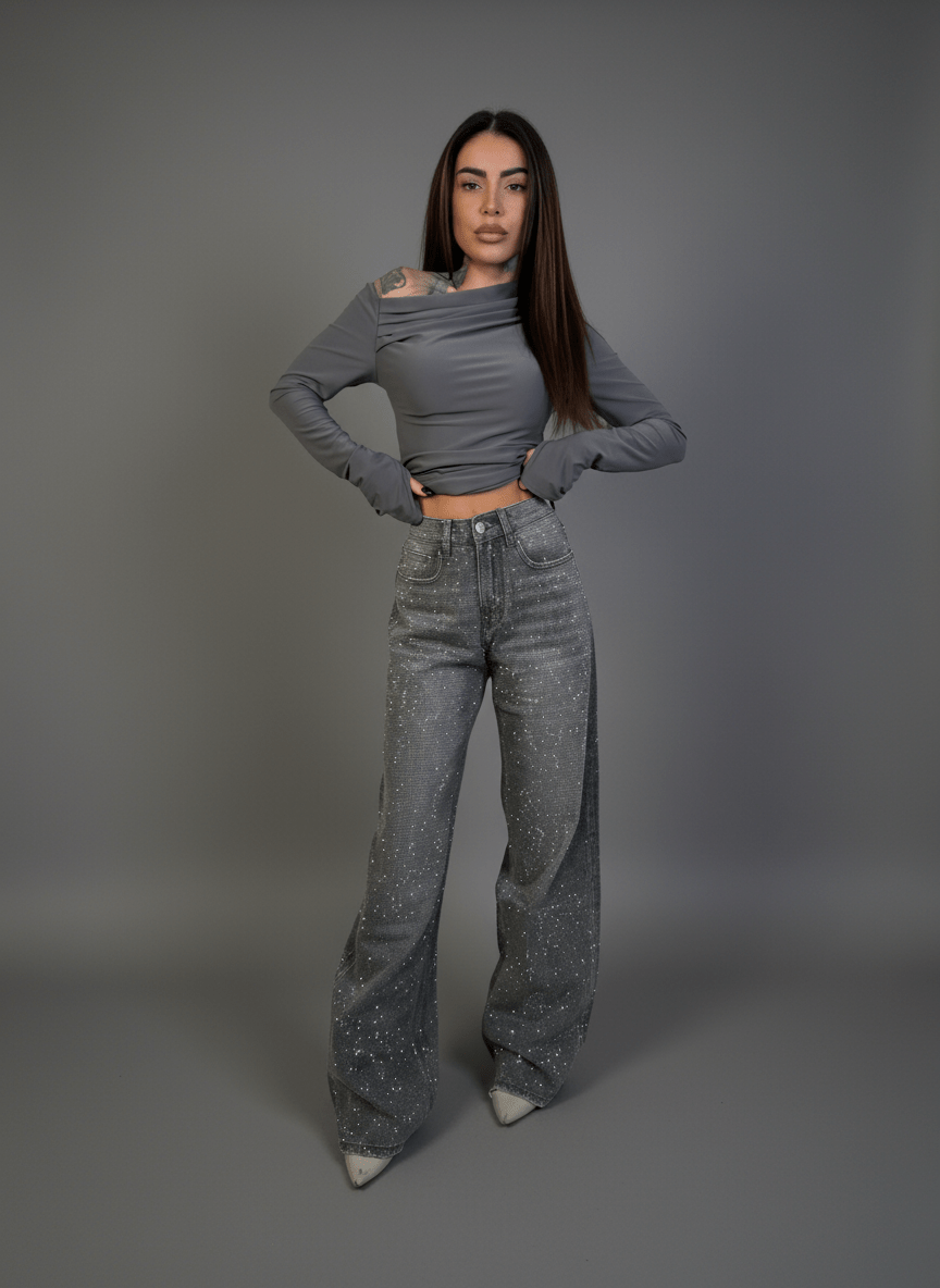 Jeans Strass Vega - Abbigliamento Jessica