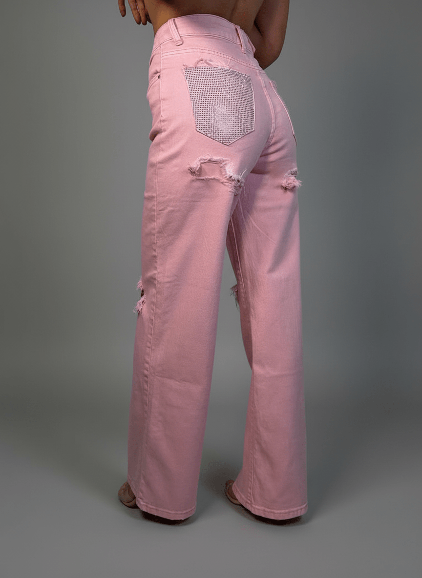 Jeans Tasca Strass - Abbigliamento Jessica